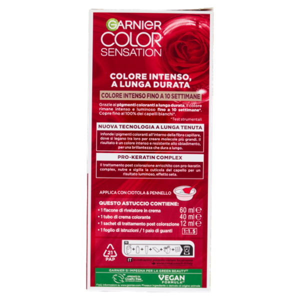 Garnier Color Sensation Colorazione Permanente in Crema 5.35 Castano Cannella