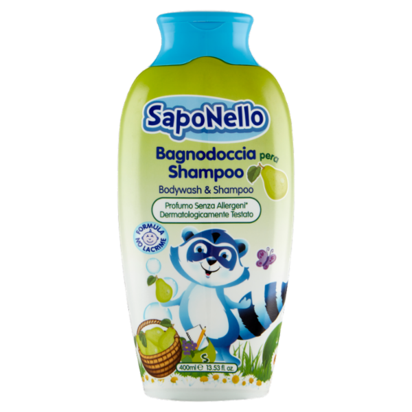 SapoNello Bagnodoccia Shampoo pera 400 ml