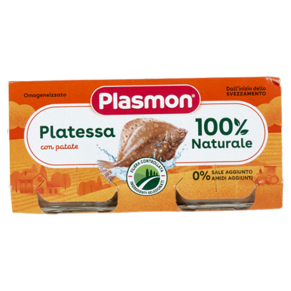 Plasmon Omogeneizzato Platessa con patate 2 x 80 g