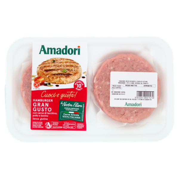 Amadori Hamburger Gran Gusto 0,204 kg