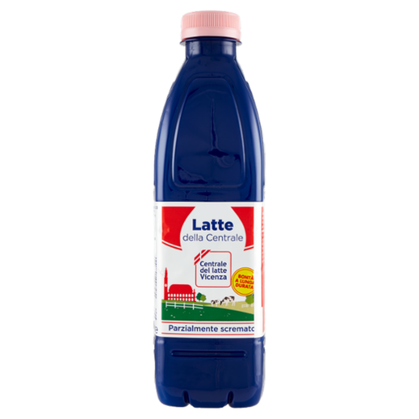 Centrale del latte Vicenza Latte della Centrale Bontà a Lunga Durata Parzialmente Scremato 1 litro