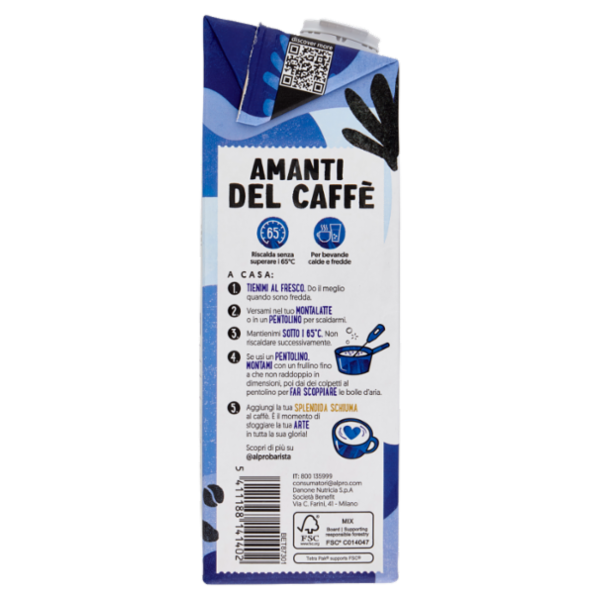 ALPRO Barista Questo Non è Latte, Bevanda Vegetale all'Avena Gusto Latte, Senza Lattosio, 1l