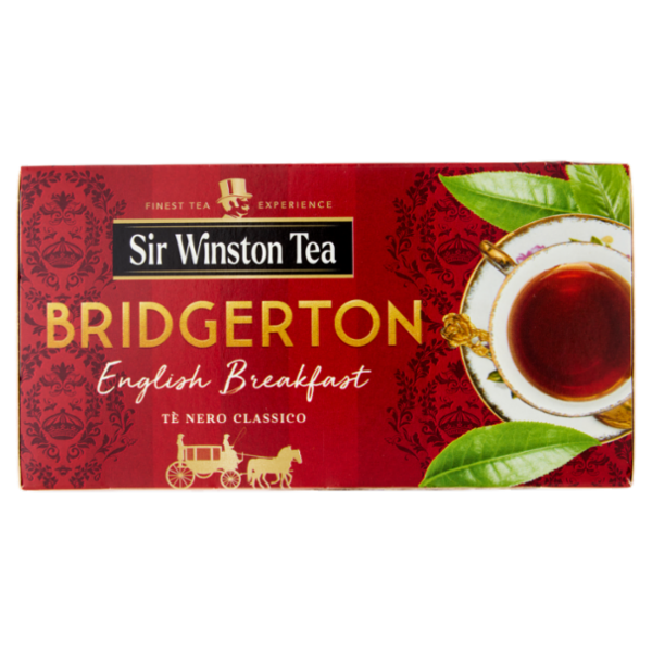 Sir Winston Tea Bridgerton English Breakfast Tè Nero Classico 25 x 1,75 g