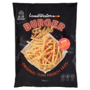 Lamb Weston Burger Fries Original Thin French Fries 750 g