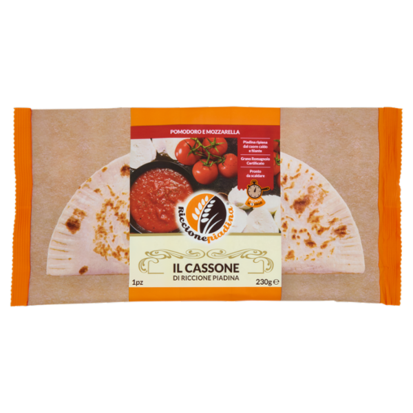Riccionepiadina il Cassone di Riccione Piadina Pomodoro e Mozzarella 1 pz 230 g