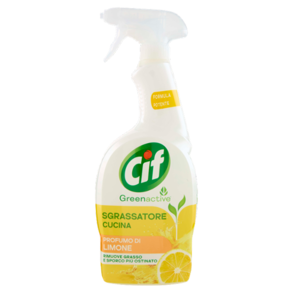 Cif Greenactive Sgrassatore Cucina Profumo di Limone 650 ml