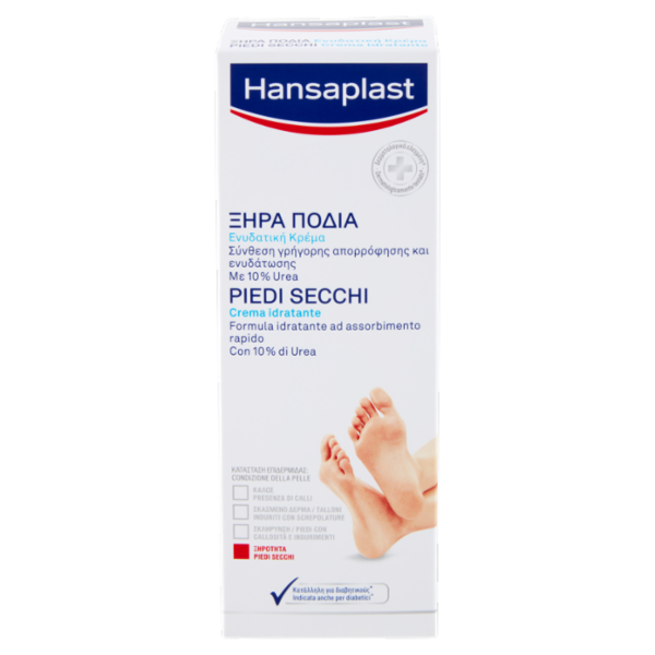 Hansaplast Piedi Secchi Crema idratante 100 ml