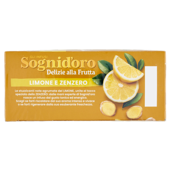 Sognid'oro gli Infusi Delizie alla Frutta Limone e Zenzero bustine 20 x 2 g