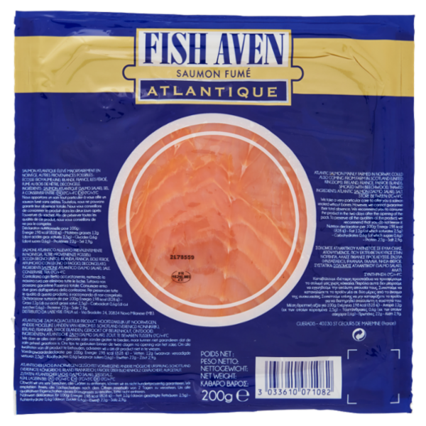 Fish Aven Salmone Affumicato Atlantico 200 g