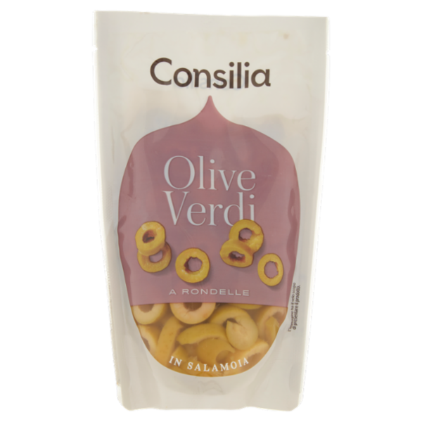 Consilia Olive Verdi a Rondelle in Salamoia 175 g