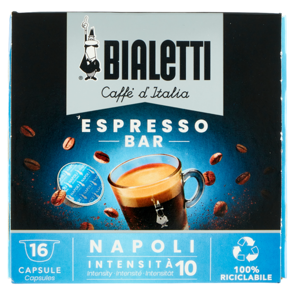 Bialetti Caffè d'Italia Espresso Bar Napoli 16 Capsule 112 g