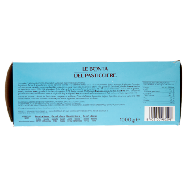 Le Bontà del Pasticciere Colomba Classica 1 kg