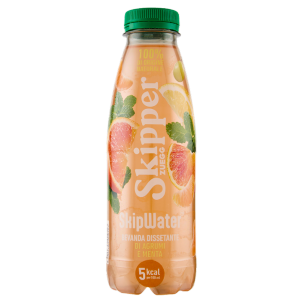 Zuegg Skipper SkipWater Bevanda Dissetante di Agrumi e Menta 500 ml