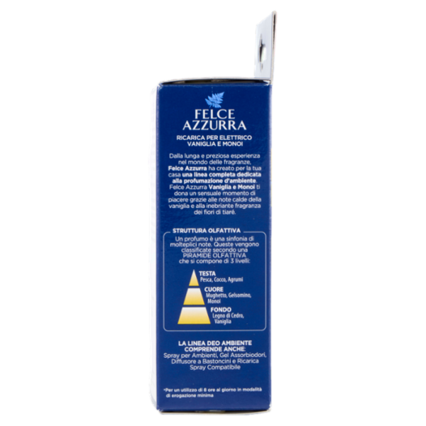 Felce Azzurra Vaniglia e Monoi Ricarica per Elettrico 20 ml