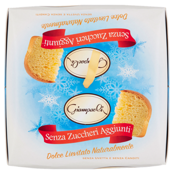 Giampaoli Senza Zuccheri Aggiunti* Dolce Lievitato Naturalmente Senza Uvetta e Senza Canditi 600 g