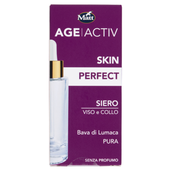 Matt Age Activ Skin Perfect Siero Viso e Collo Bava di Lumaca Pura 30 ml