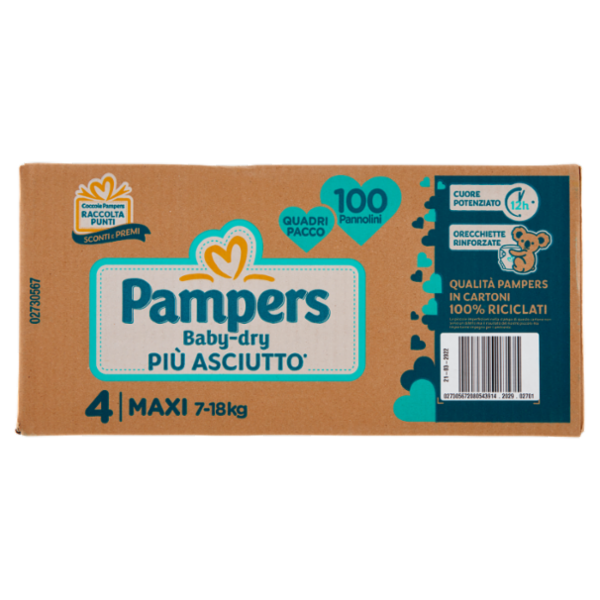 Pampers Baby-dry 4 Maxi 100 pz