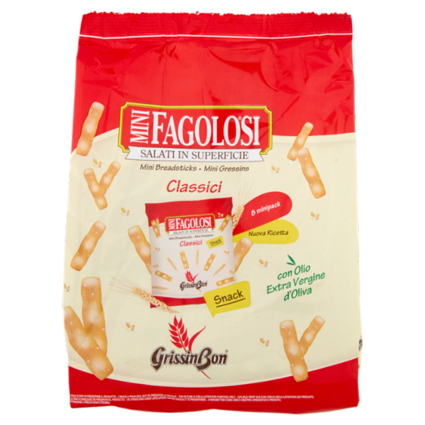 GrissinBon Fagolosi Mini Classici 8 minipack Snack 165 g
