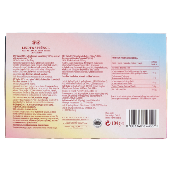 Lindt Choco Wafer Multipack Fondente 104 g