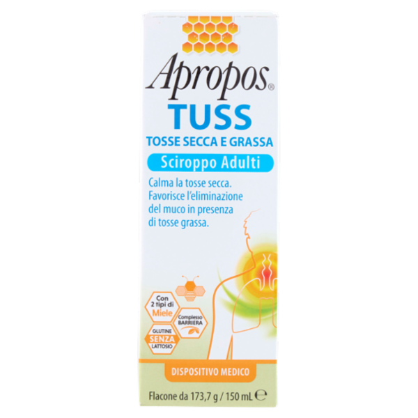 Apropos Tuss Tosse Secca e Grassa Sciroppo Adulti 150 mL