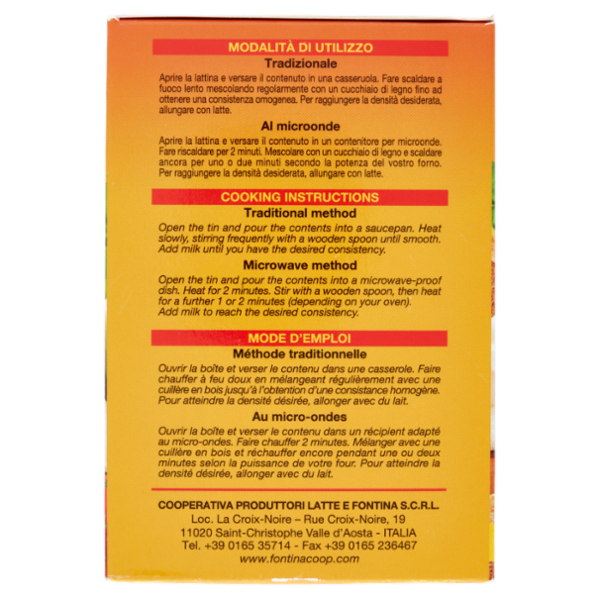 Cooperativa Produttori Latte e Fontina Valle d'Aosta Fonduta alla valdostana 400 g