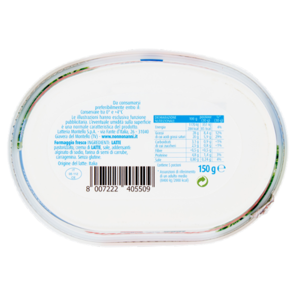 Nonno Nanni il fresco spalmabile 150 g