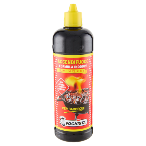 Fochista Accendifuoco Formula Inodore Premium Quality per Barbecue 750 ml