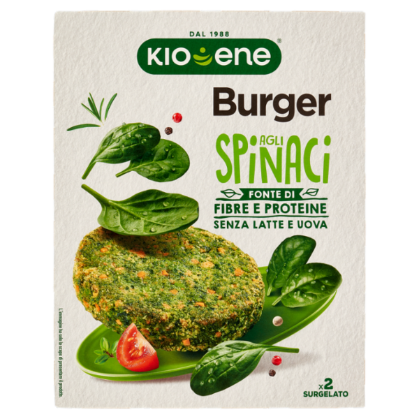 Kioene Burger agli Spinaci Surgelato 160 g