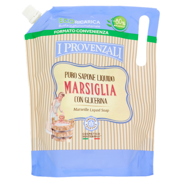 I Provenzali Puro Sapone Liquido Marsiglia con Glicerina Ecoricarica 750 ml