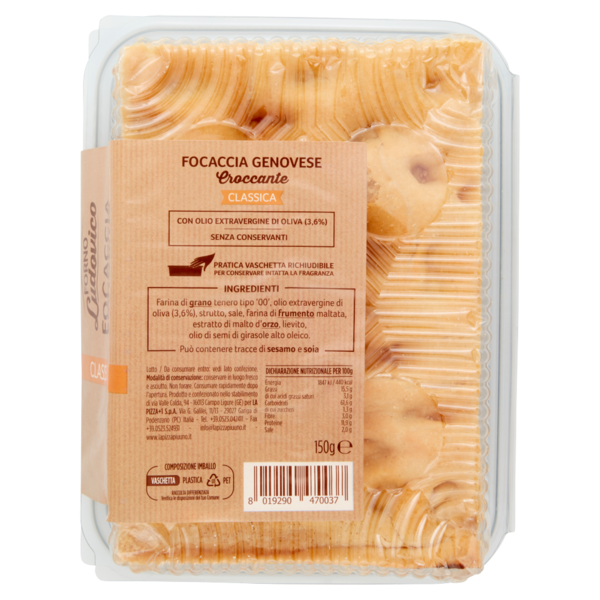 Forno Ludovico Focaccia Genovese Croccante Classica 150 g