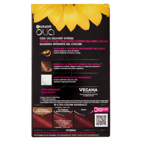 Garnier Olia Tinta Capelli, Senza Ammoniaca, Intense red 660