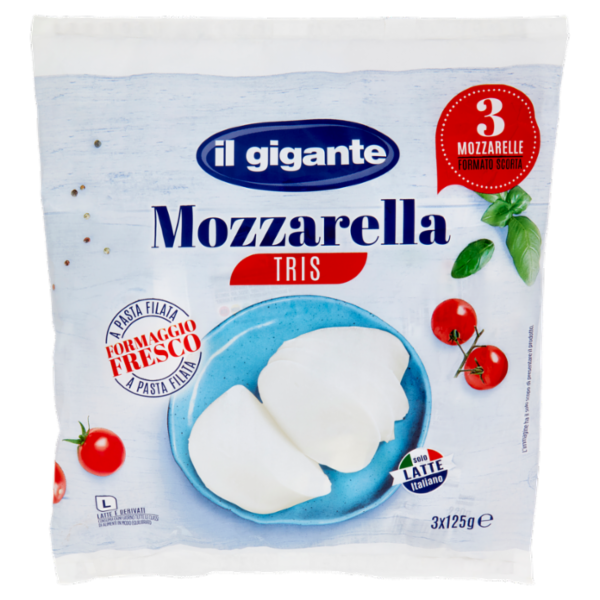 IL GIGANTE Mozzarella Tris 3 x 125 g