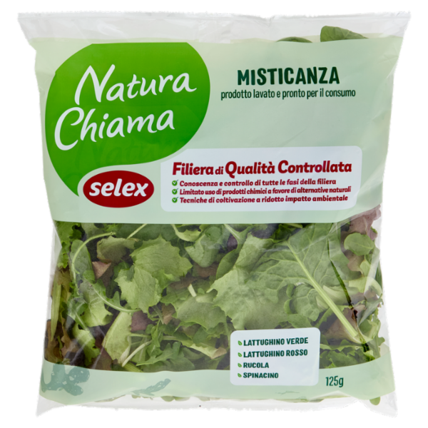 Selex Natura Chiama Misticanza Lavata e Pronta per il Consumo 125 g