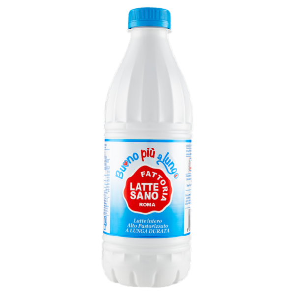 Fattoria Latte Sano Buono più a lungo Latte intero Alto Pastorizzato a Lunga Durata 1 L