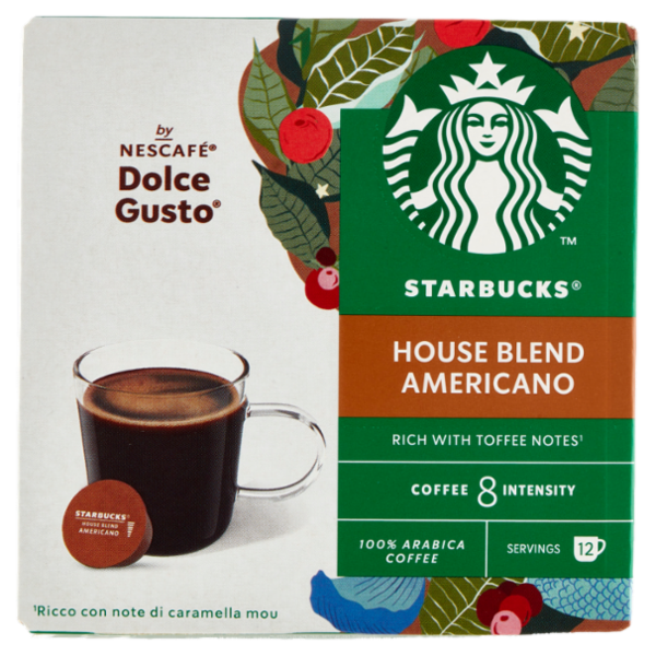 STARBUCKS House Blend by Nescafé Dolce Gusto Caffè Lungo 12 Capsule 102 g