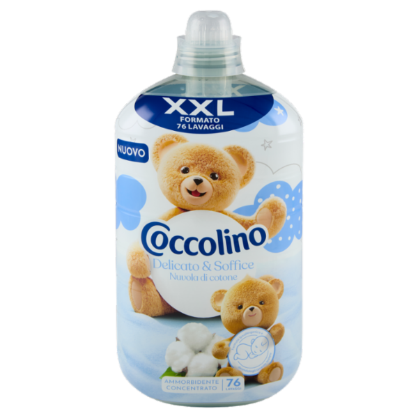 Coccolino Ammorbidente Concentrato Delicato & Soffice Nuvola di cotone 76 Lavaggi 1750 ml