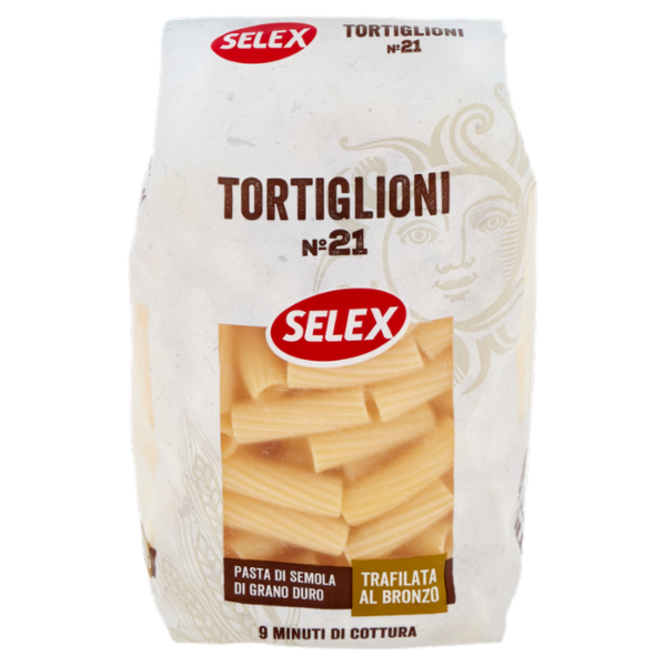 Selex Pasta di Semola Trafilata al Bronzo Tortiglioni 500 g