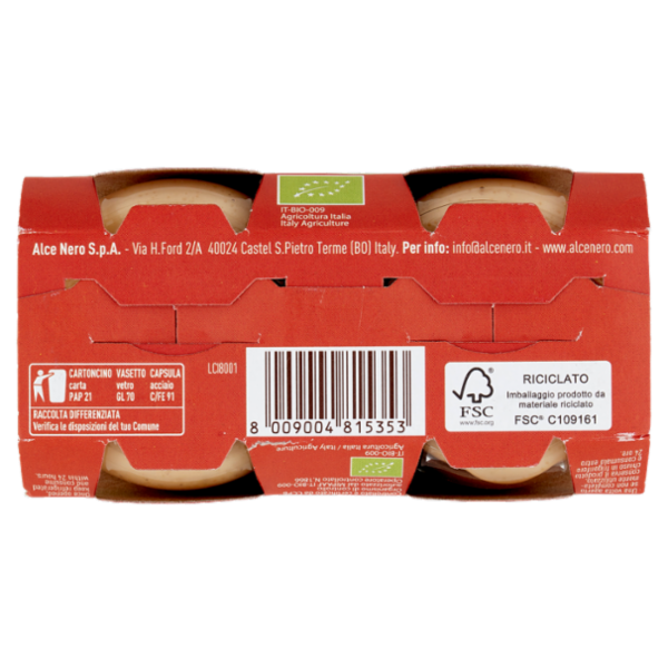 alce nero Omogeneizzato di Lenticchie, Carote e Zucca 2 x 80 g