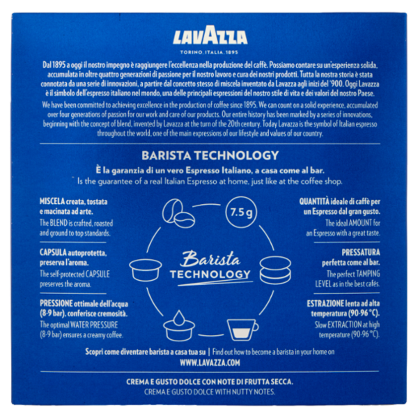 Lavazza A Modo Mio crema e gusto Dolce 36 Capsule 270 g