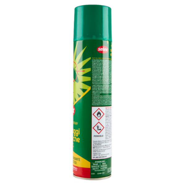 Selex Insetticida Spray Contro Scarafaggi, Formiche e Insetti Striscianti 400 ml