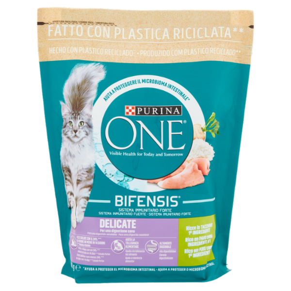 PURINA ONE Delicate Ricco in Tacchino 800 g