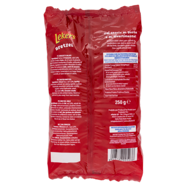 Lekers Bretzel Snack Salati 250 g