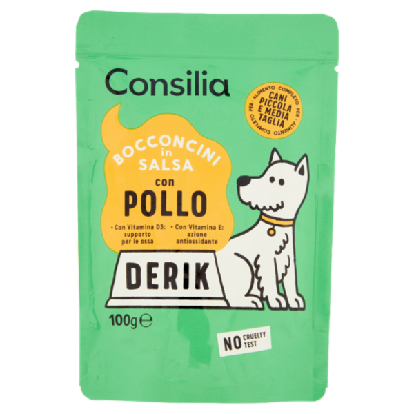 Consilia Derik Cane Bocconcini in Salsa con Pollo 100 g