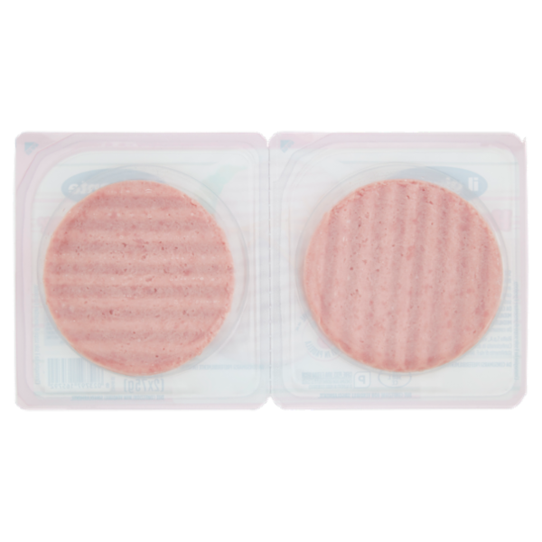 IL GIGANTE Hamburger di Prosciutto Cotto 2 x 75 g