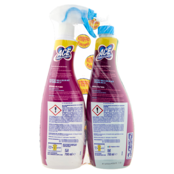 Ace Candeggina Più +Mousse + Ricarica 2 x 700 ml