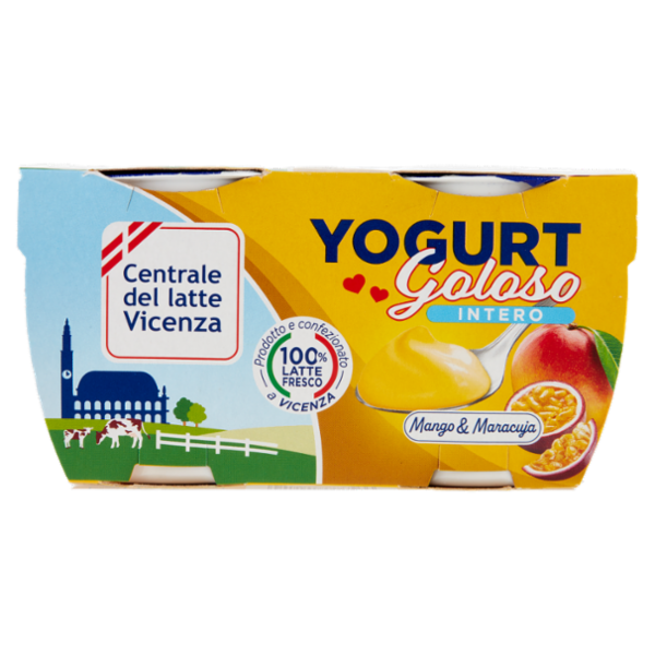 Centrale del latte Vicenza Yogurt Goloso Intero Mango & Maracuja 2 x 125 g