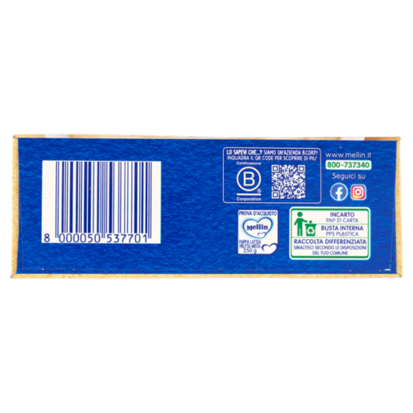 MELLIN Pappa Lattea Frutta Mista, a partire dal 6° mese, 250 g