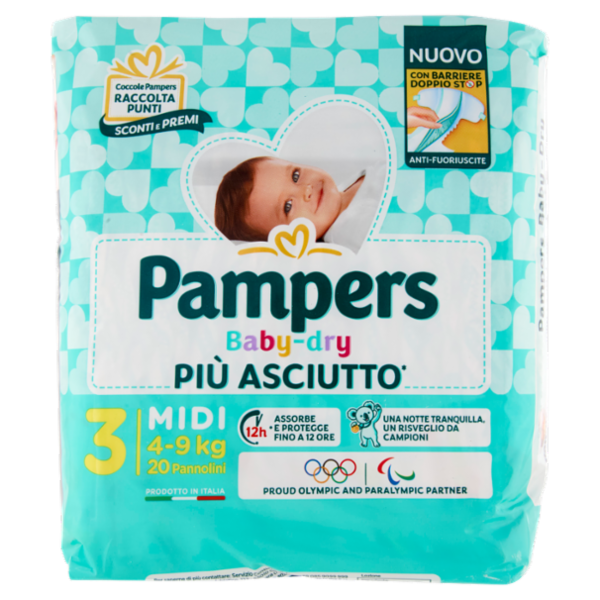 Pampers Baby-dry Midi 20 pz