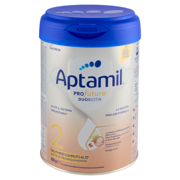 APTAMIL PROFUTURA2, Latte di Proseguimento in Polvere dal 6° mese compiuto, con Vitamine C&D, 800g