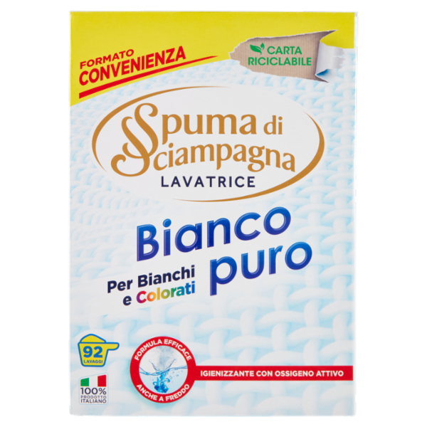 Spuma di Sciampagna Bianco puro Lavatrice 4140 g